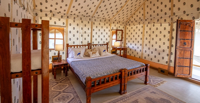 Luxury AC Tent Interior