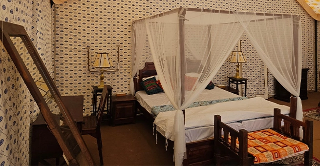 Luxury AC Tent Bathroom